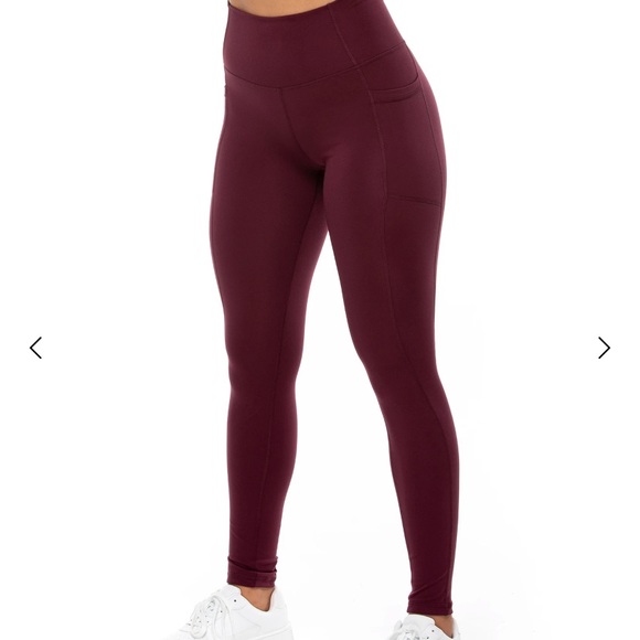 Ethos All Day Leggings Plum size S HAS POCKETS! - Picture 3 of 5